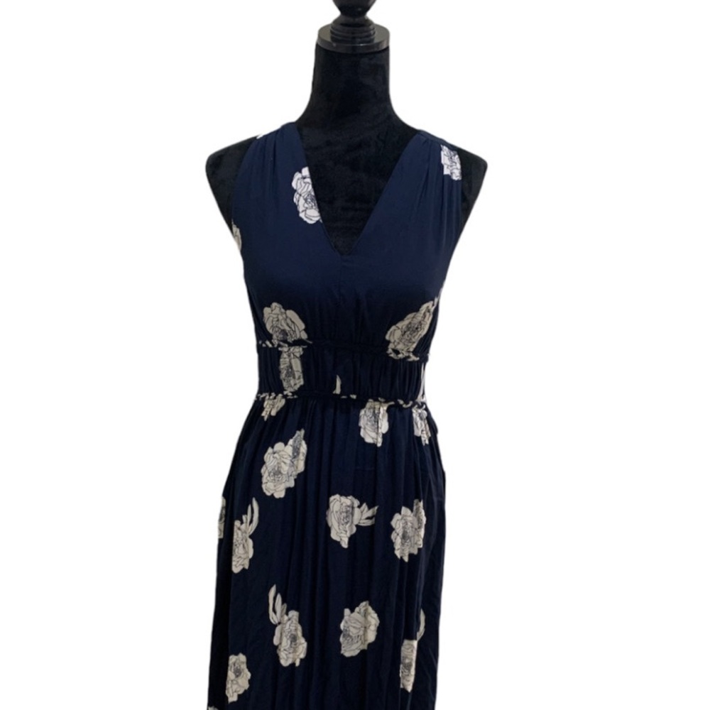 Japna Blue Floral Maxi Dress Size S
